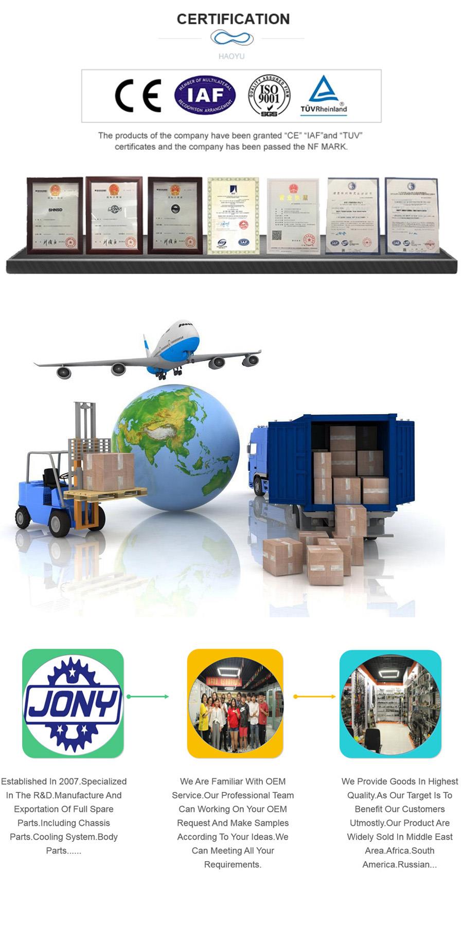 Sertifisering, frakt, vårt selskap Certification,shipping,our company